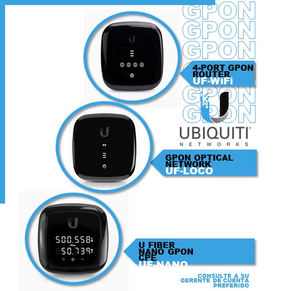 GPON UBIQUITI TENDA TPLINK