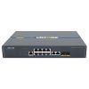 Management interface and ports of the Aurcore AES2001P switch for secure networks. - Front